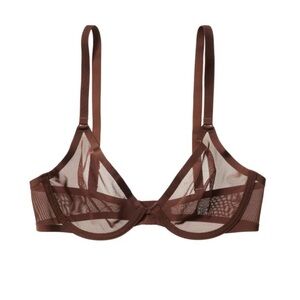 CUUP THE PLUNGE - MESH bra in Espresso Brown 34D